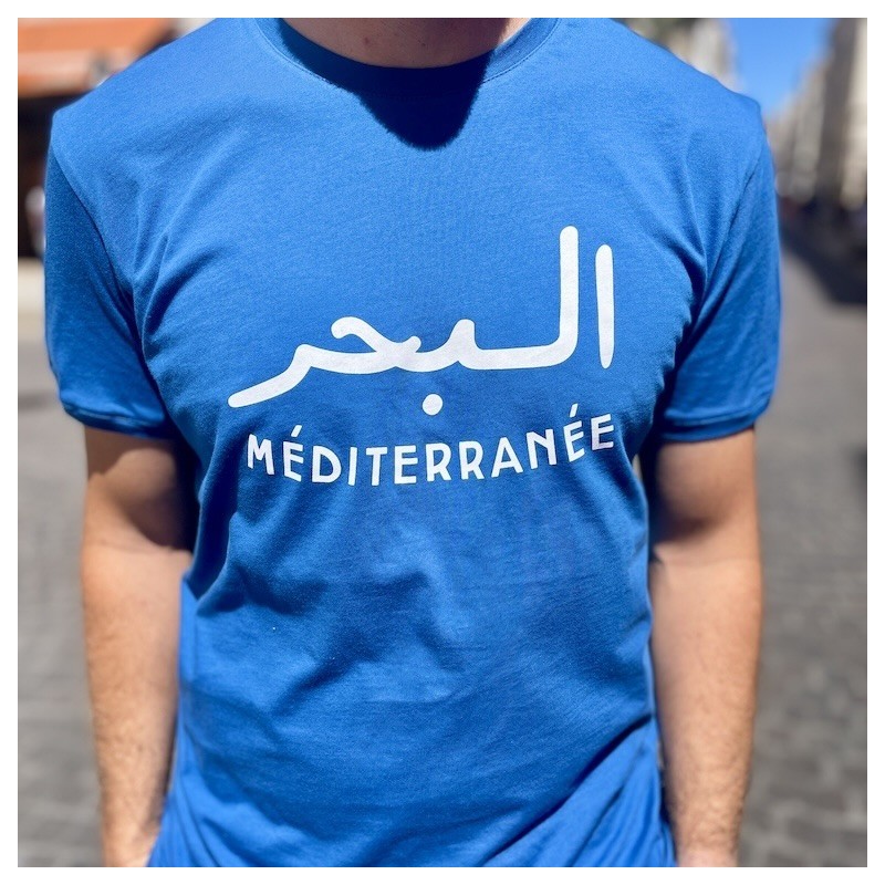 AZUL - T-Shirt Mer méditérranée Bleu - LYOUM