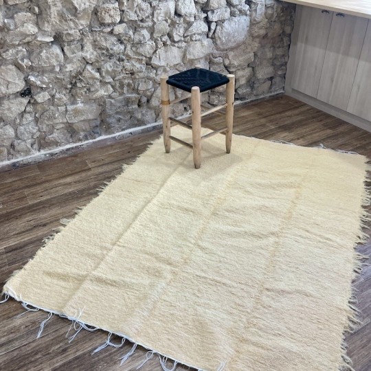 Grand tapis peludo Beje