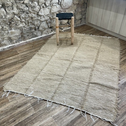 Grand tapis peludo camel