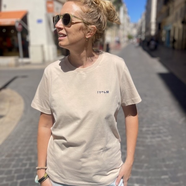AZUL - T-Shirt Café de la plage Sable - LYOUM