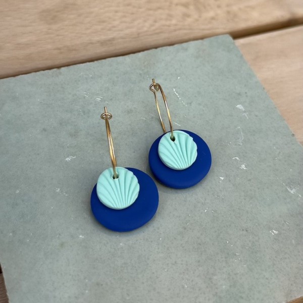 AZUL - Sol Studio - Boucles d'Oreilles Danielle Round