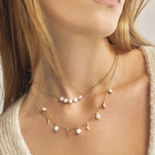 AZUL - Collier Pearls & Circle - Sofia Godinho