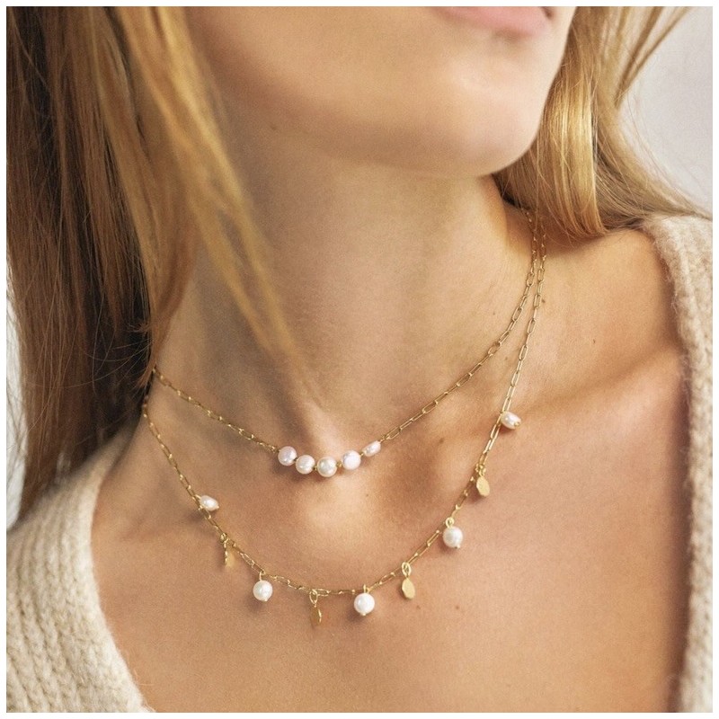 AZUL - Collier Pearls & Circle - Sofia Godinho