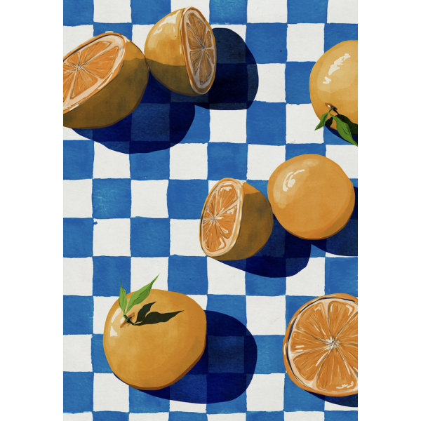 AZUL - EVA HALFERS - Snack from the orange tree - Illustration