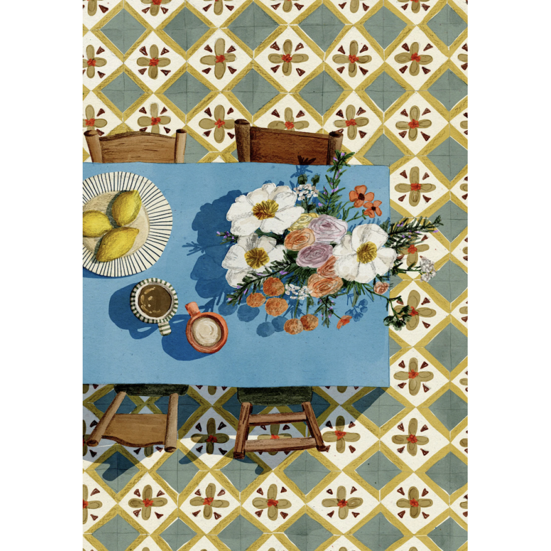 AZUL - EVA HALFERS - Snack from the orange tree - Illustration