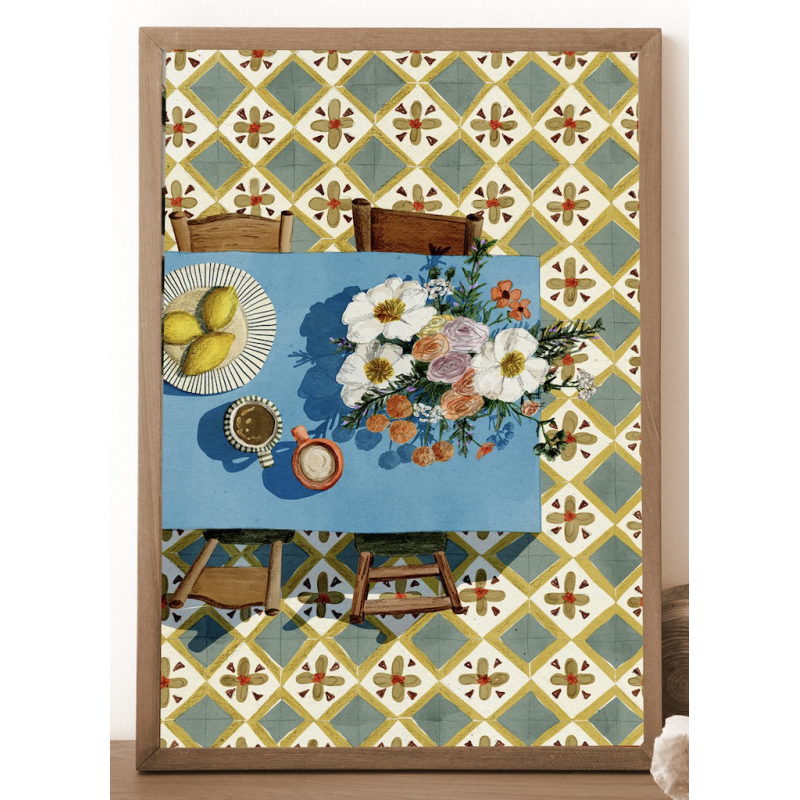 AZUL - EVA HALFERS - Snack from the orange tree - Illustration