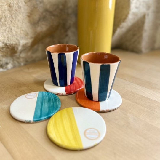 AZUL - Dessous de verre bicolore