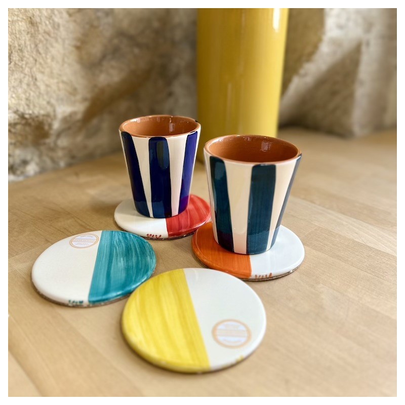 AZUL - Dessous de verre bicolore