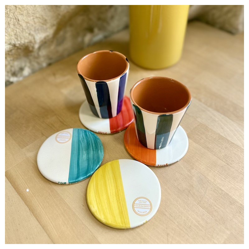 AZUL - Dessous de verre bicolore