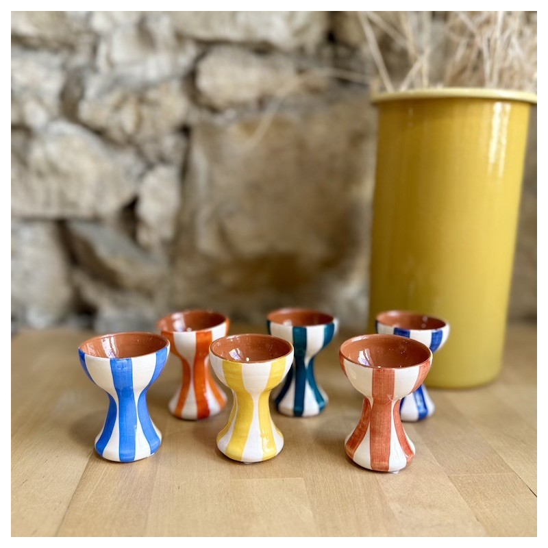 AZUL - Coquetier lignes épaisses