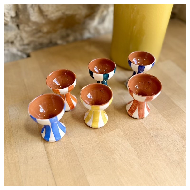 AZUL - Coquetier lignes épaisses