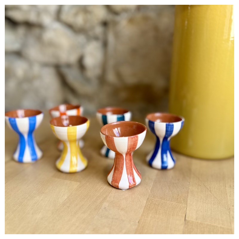 AZUL - Coquetier lignes épaisses