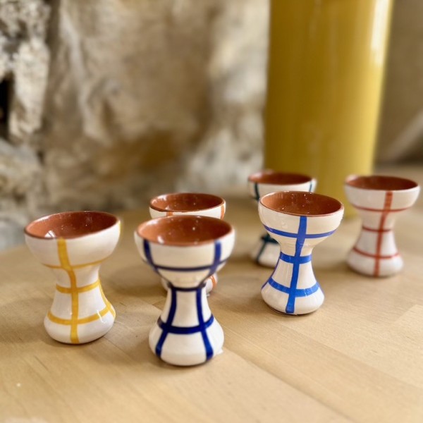 AZUL - Coquetier quadrillé
