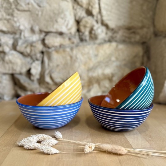 AZUL - Saladier rond lignes horizontales ⌀ 18cm