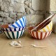 AZUL - Saladier rond listas larges ⌀ 33cm