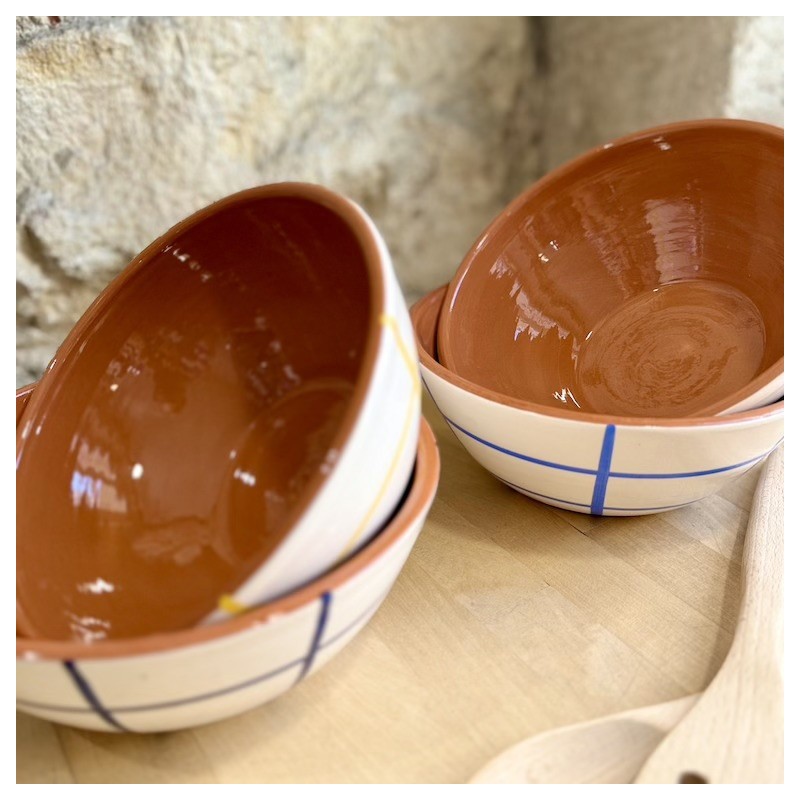 AZUL - Saladier rond quadrillé ⌀ 22cm