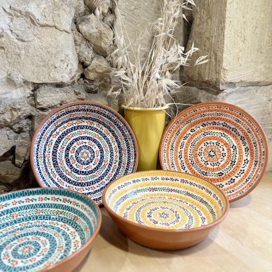 AZUL - A LOJA DA CERAMICA - Saladier Flores ⌀ 26cm