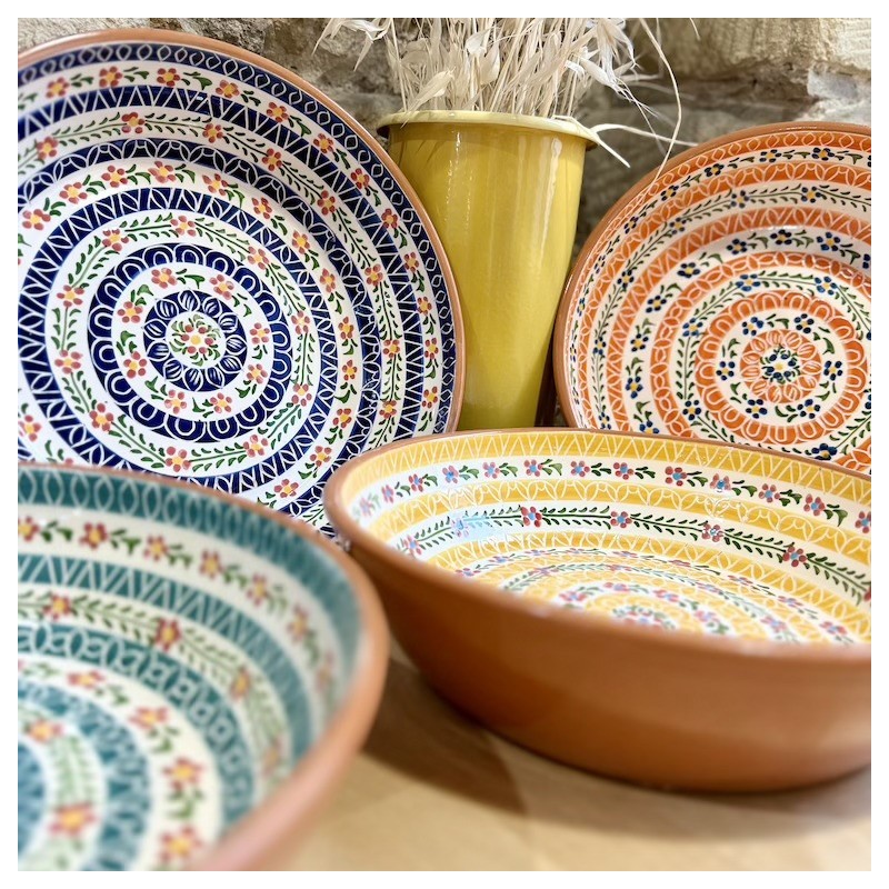 AZUL - A LOJA DA CERAMICA - Saladier Flores ⌀ 26cm