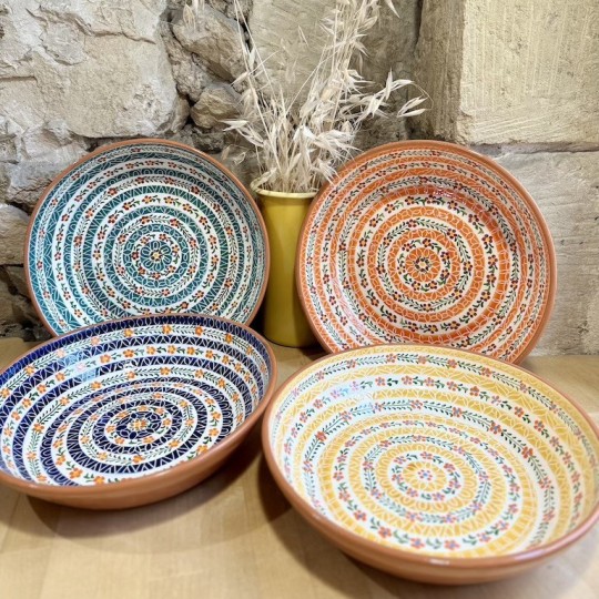 AZUL - A LOJA DA CERAMICA - Saladier Flores ⌀ 30cm