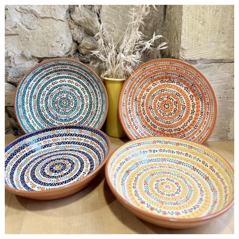 AZUL - A LOJA DA CERAMICA - Saladier Flores ⌀ 30cm