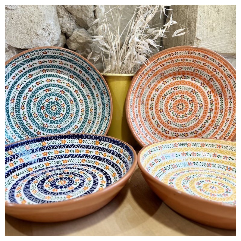 AZUL - A LOJA DA CERAMICA - Saladier Flores ⌀ 30cm