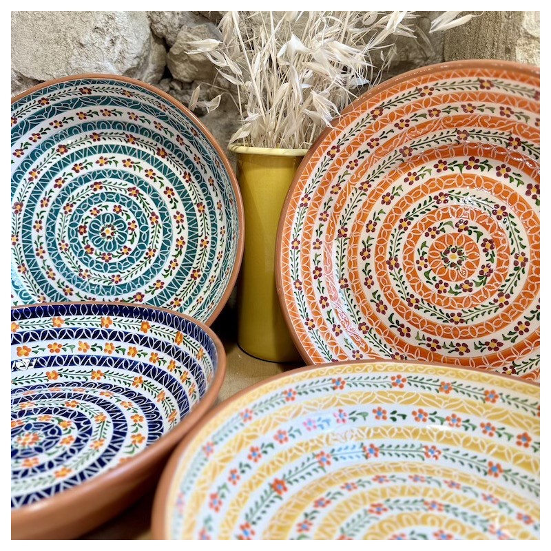 AZUL - A LOJA DA CERAMICA - Saladier Flores ⌀ 30cm