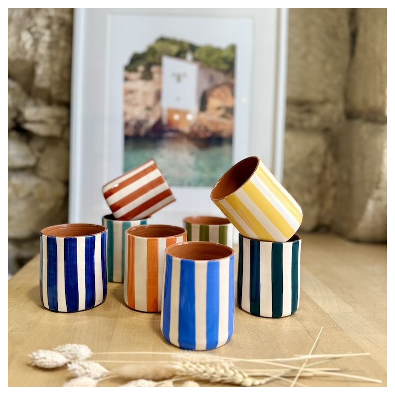 AZUL - Tasse droite lignes épaisses