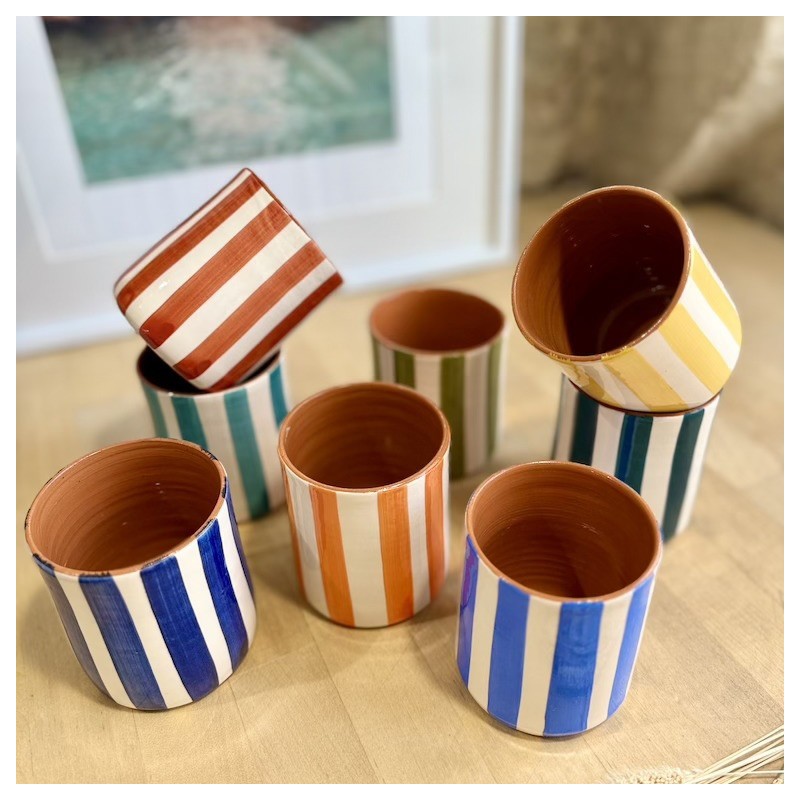 AZUL - Tasse droite lignes épaisses