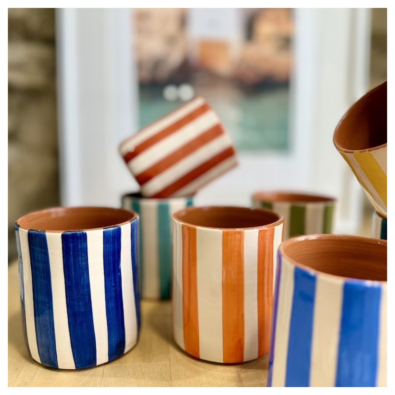 AZUL - Tasse droite lignes épaisses