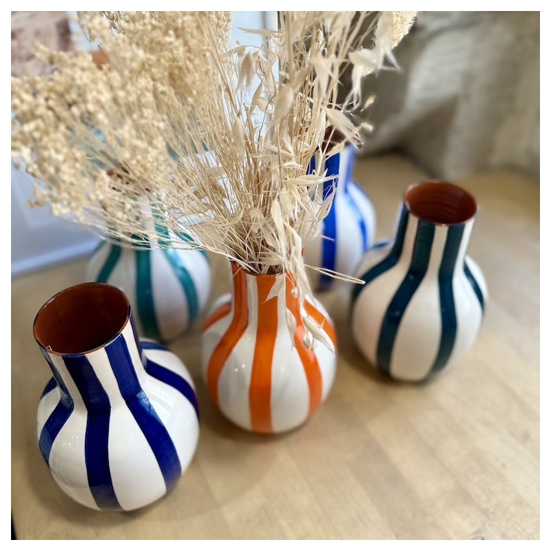 AZUL - Vase Bola lignes épaisses