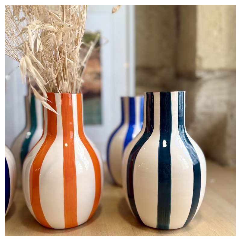 AZUL - Vase Bola lignes épaisses