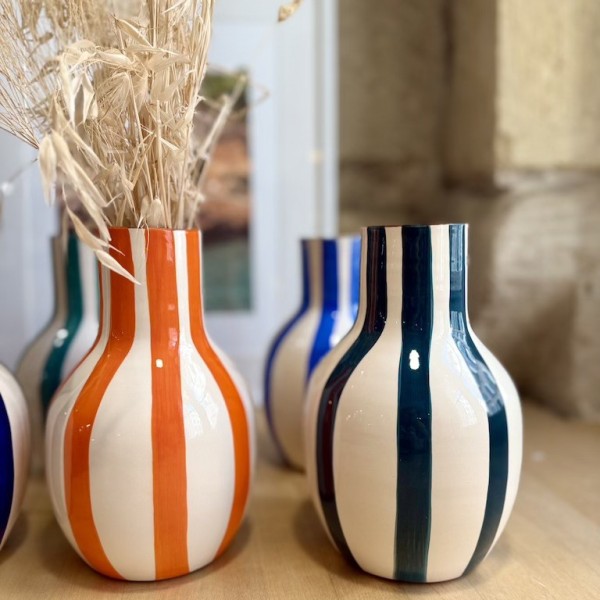 AZUL - Vase Bola lignes épaisses