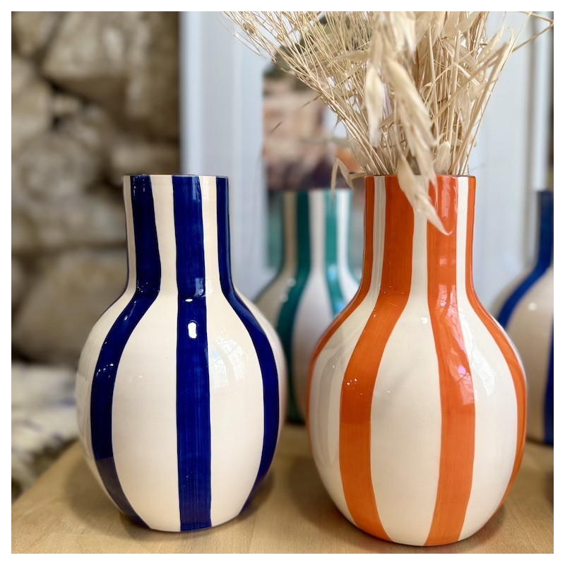 AZUL - Vase Bola lignes épaisses