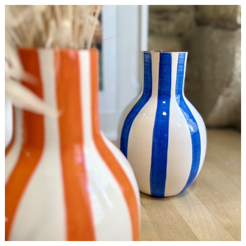 AZUL - Vase Bola lignes épaisses