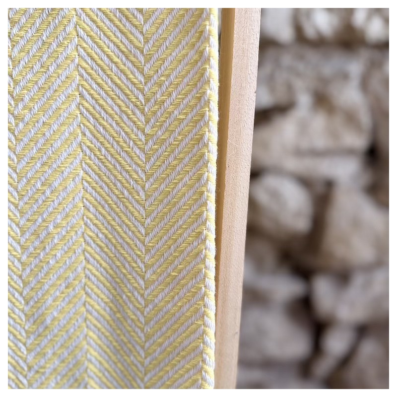 AZUL - Plaid Chevron jaune clair