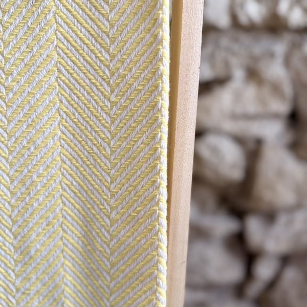AZUL - Plaid Chevron jaune clair