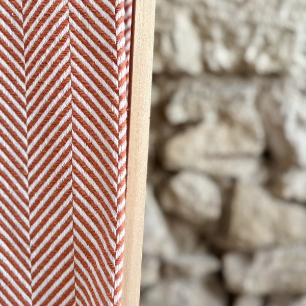 AZUL - Plaid Chevron corail