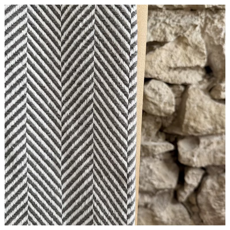 AZUL - Plaid Chevron gris