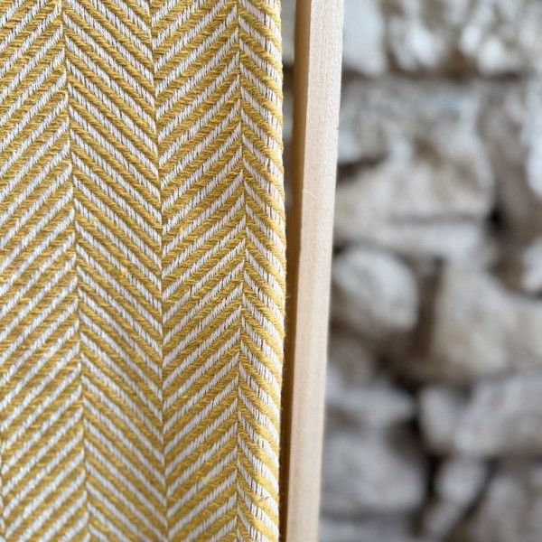 AZUL - Plaid Chevron ocre