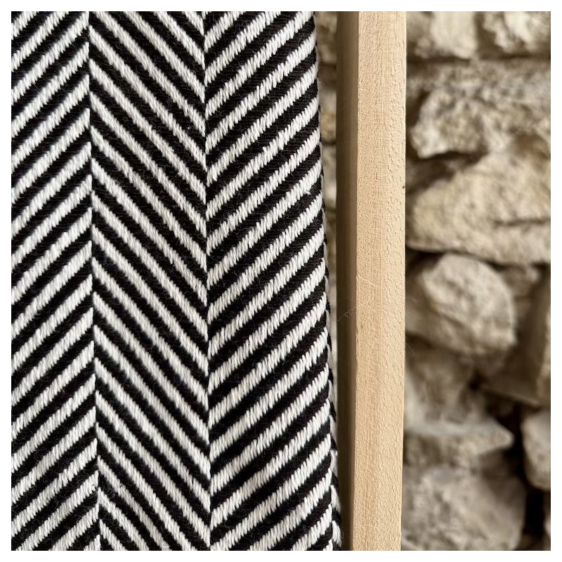 AZUL - Plaid Chevron noir