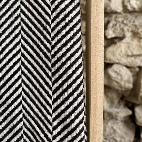 AZUL - Plaid Chevron noir