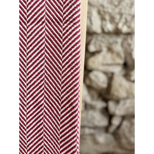 AZUL - Plaid Chevron bordeaux