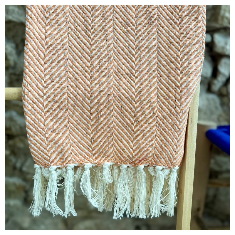 AZUL - Plaid Chevron orange