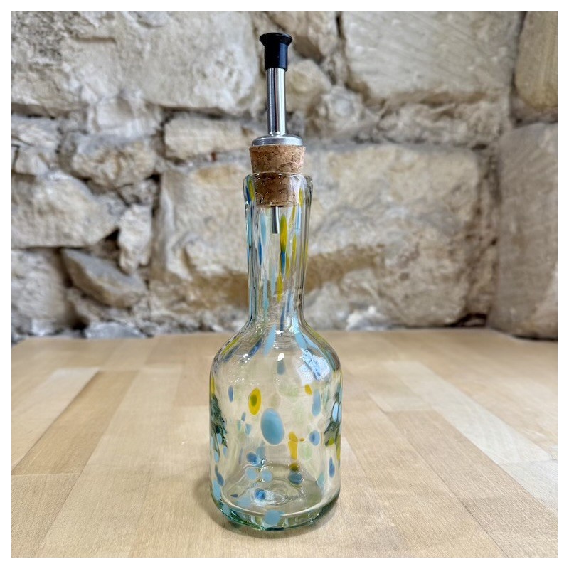 AZUL - Huilier droit cylindrique en verre soufflé - Lafiore