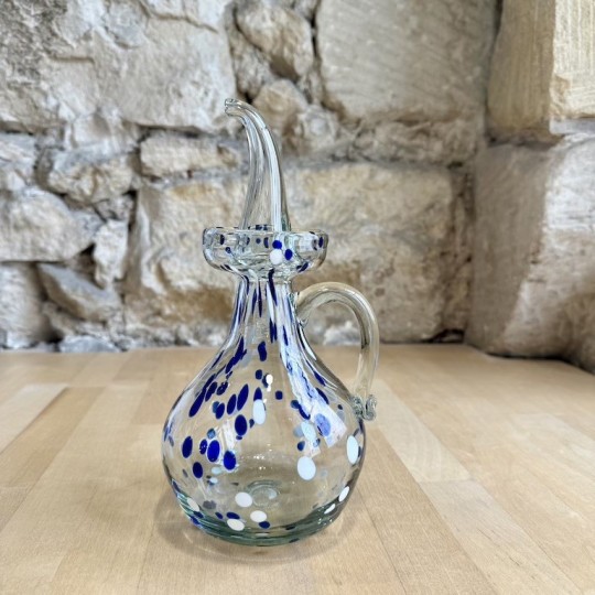 AZUL - Petit huilier boule en verre soufflé - Lafiore