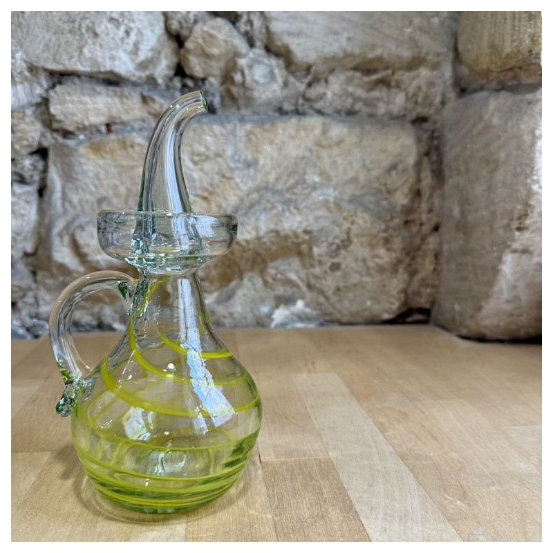 AZUL - Petit huilier boule en verre soufflé - Lafiore