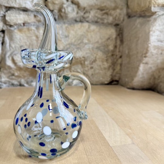 AZUL - Grand huilier boule en verre soufflé - Lafiore