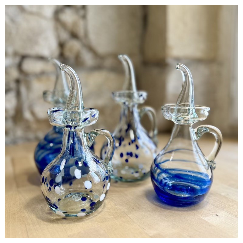 AZUL - Grand huilier boule en verre soufflé - Lafiore