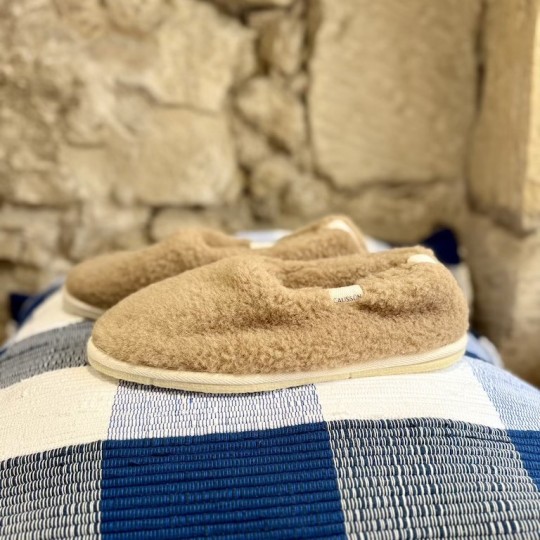 AZUL - Chausson Marcel Fluffy Moka - CAUSSÜN