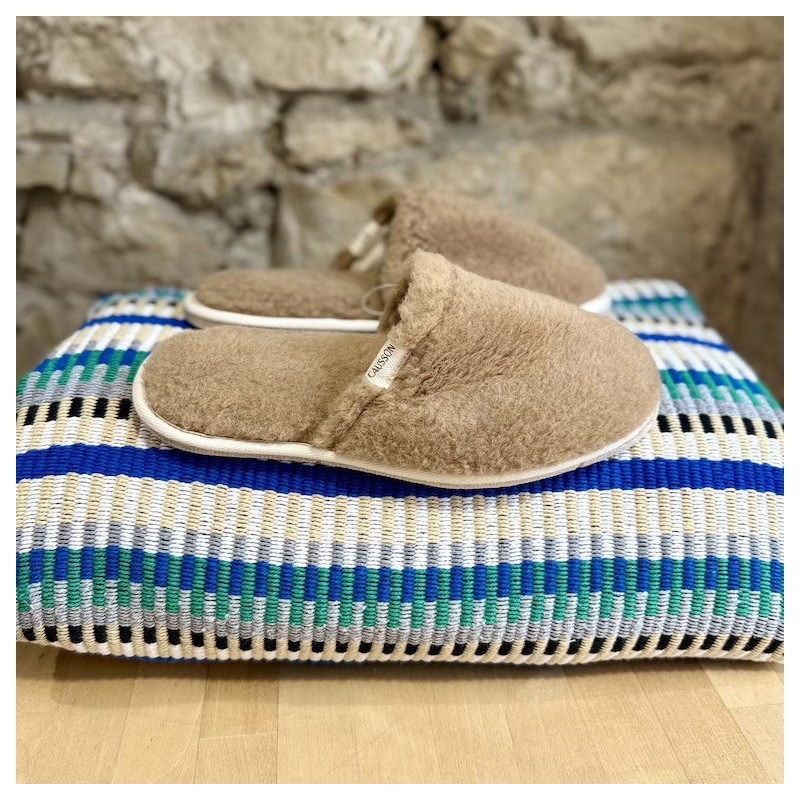 AZUL - Pantoufle Simone Fluffy Moka - CAUSSÜN